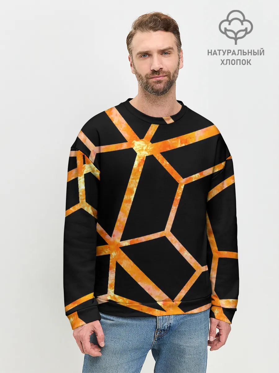 Мужской свитшот базовый / Hexagon
