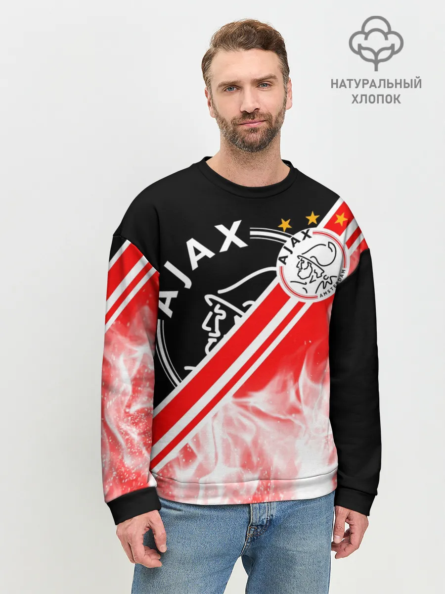 Мужской свитшот базовый / FC AJAX AMSTERDAM / ФК АЯКС