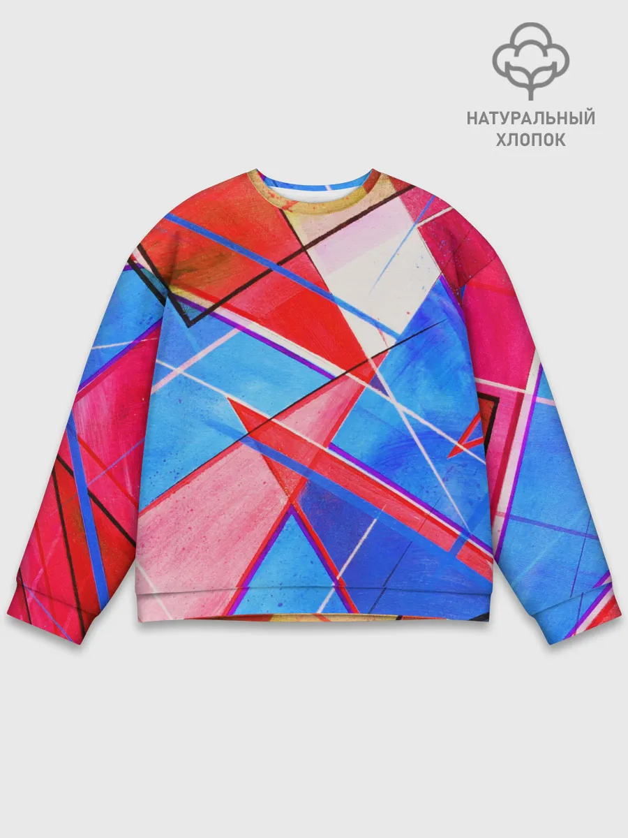 Мужской свитшот базовый / Абстрактные Фигуры