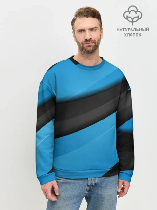 Мужской свитшот базовый / Blue Sport Style