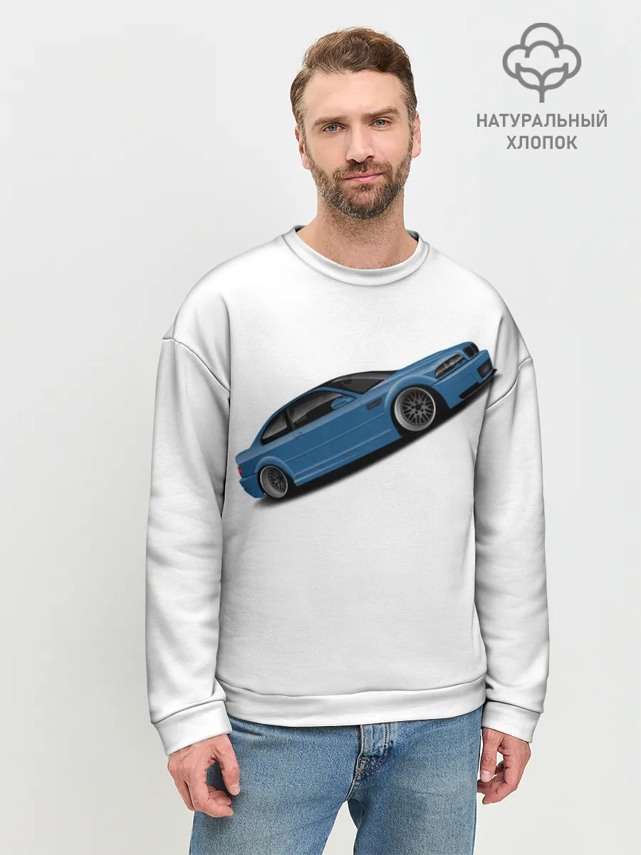 Мужской свитшот базовый / СиняЯ МашиНа