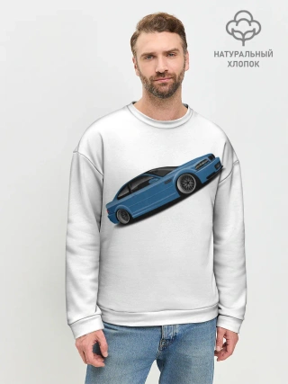Мужской свитшот базовый / СиняЯ МашиНа