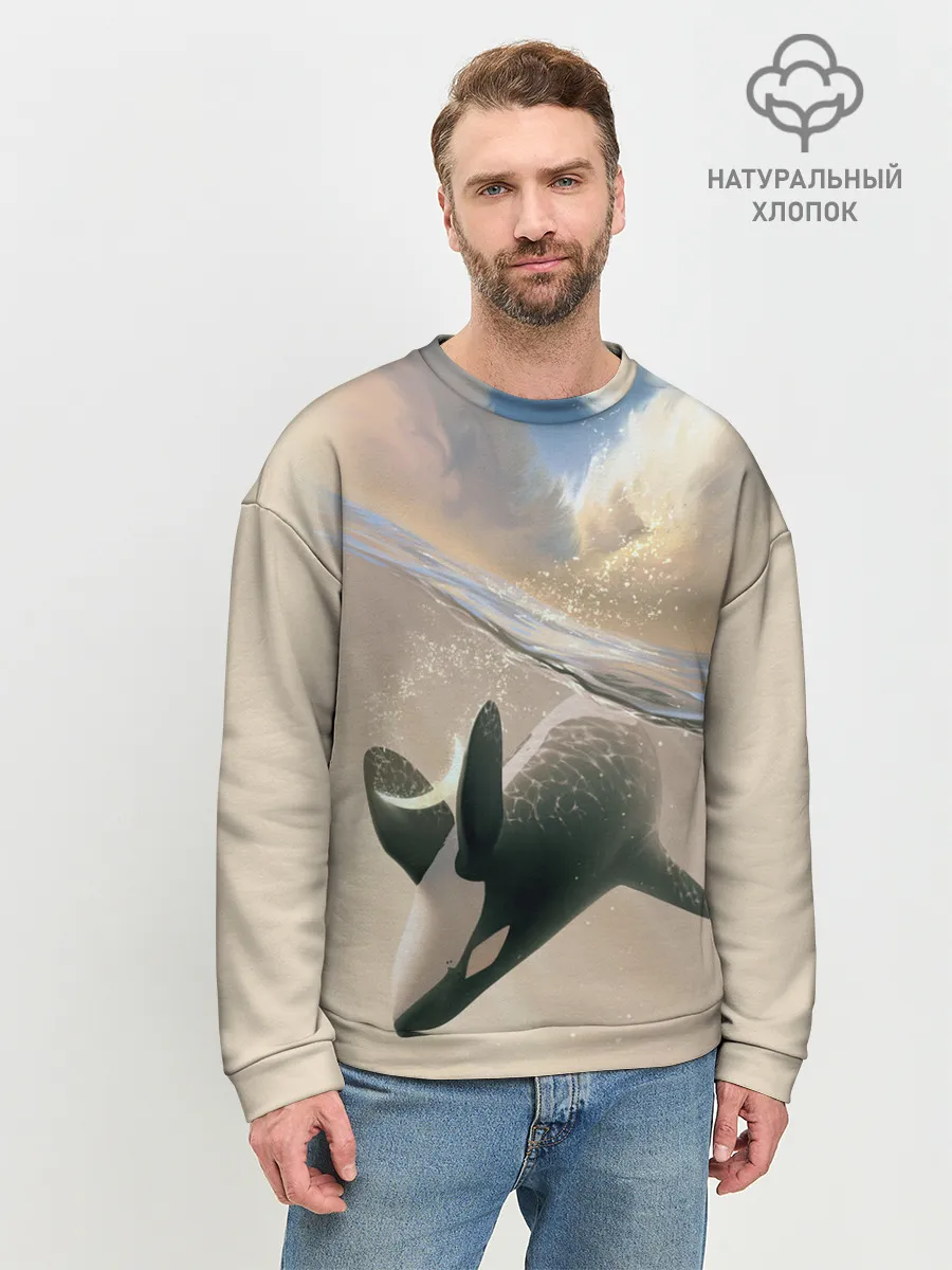 Мужской свитшот базовый / косатка
