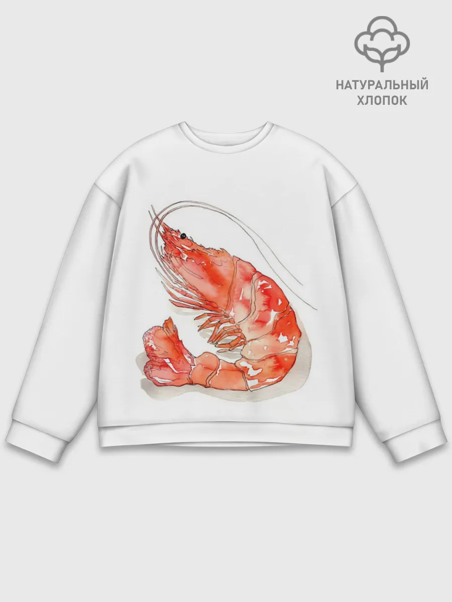 Мужской свитшот базовый / креветка