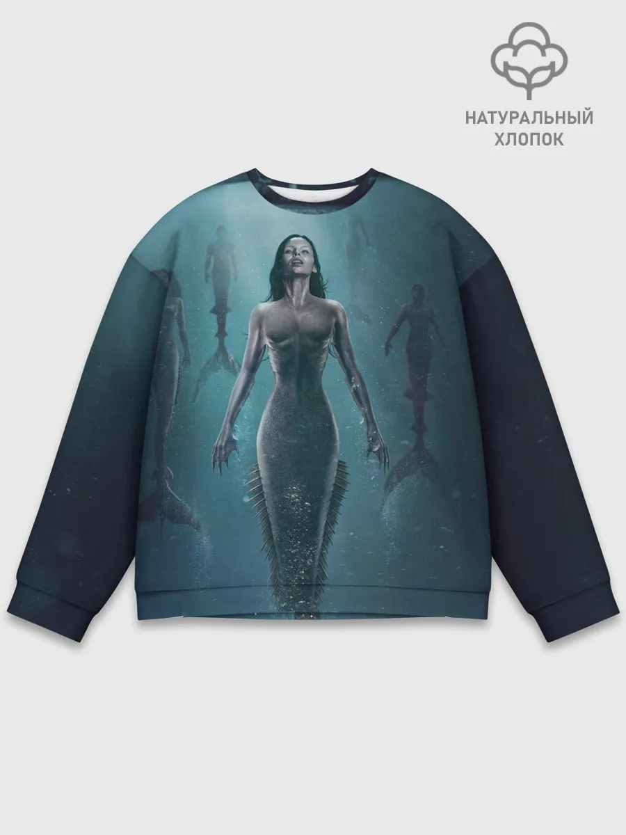 Мужской свитшот базовый / Русалка