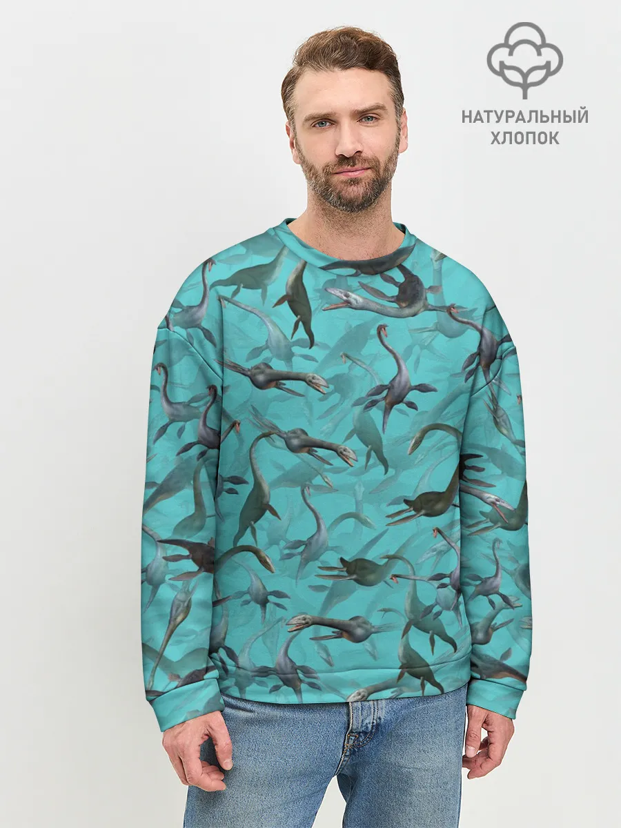 Мужской свитшот базовый / Лохнесский камуфляж