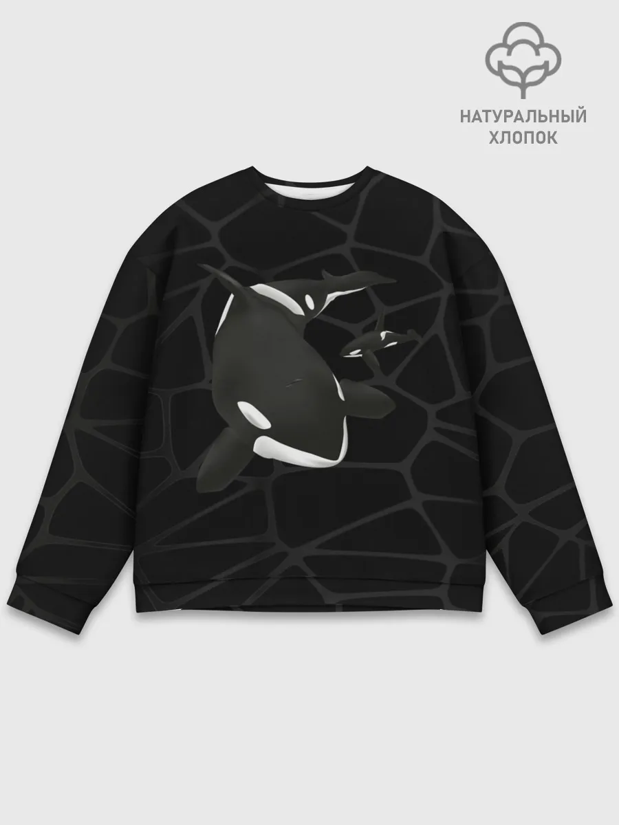 Мужской свитшот базовый / Косатки