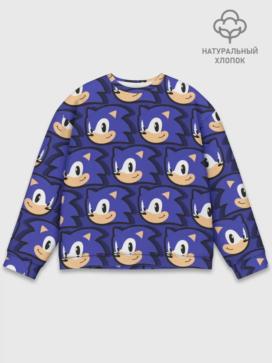 Мужской свитшот базовый / Sonic pattern