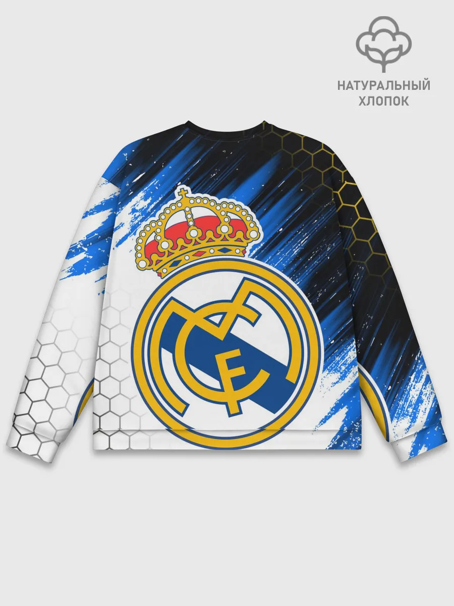 Мужской свитшот базовый / РЕАЛ МАДРИД / НЕОН / NEON