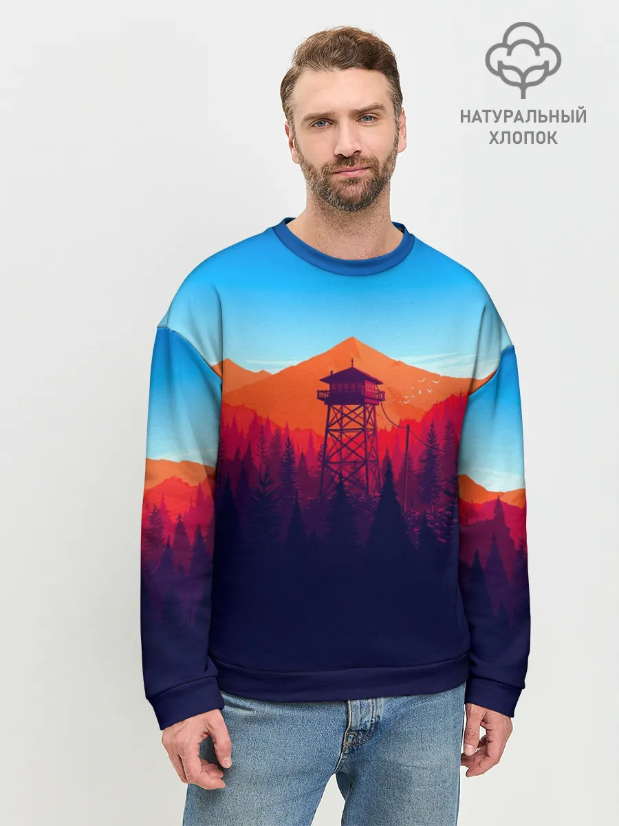 Мужской свитшот базовый / Одинокая вышка