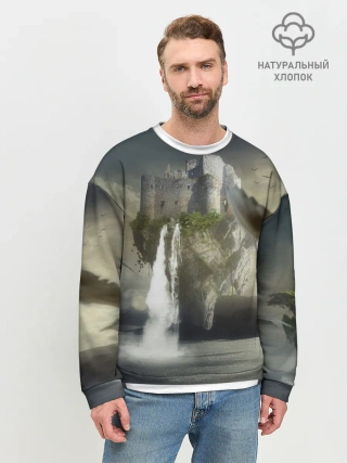 Мужской свитшот базовый / Парящий замак