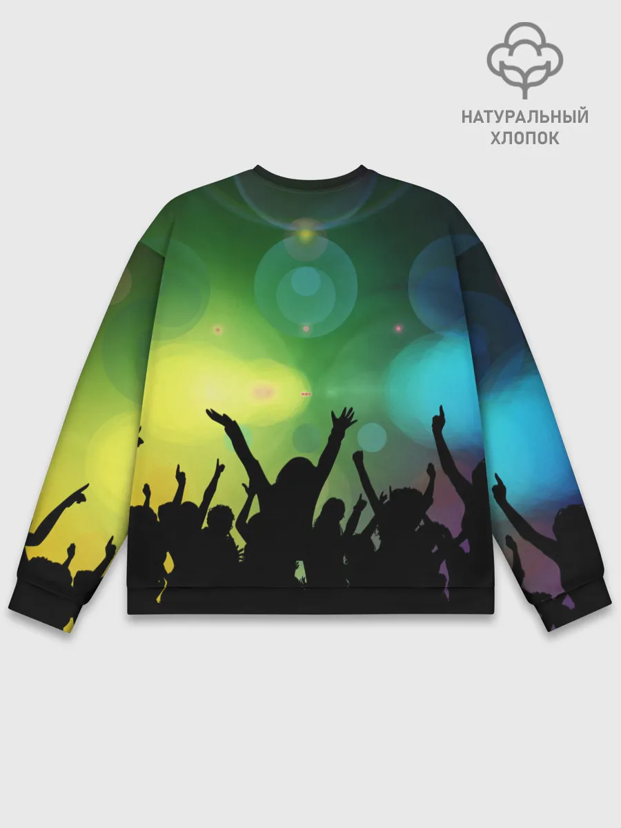 Мужской свитшот базовый / Неоновая Вечеринка