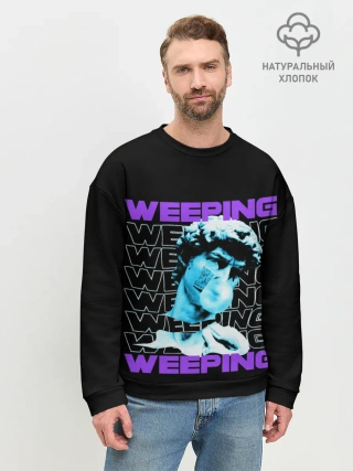Мужской свитшот базовый / ПЛАЧУЩИЙ / AESTHETIC
