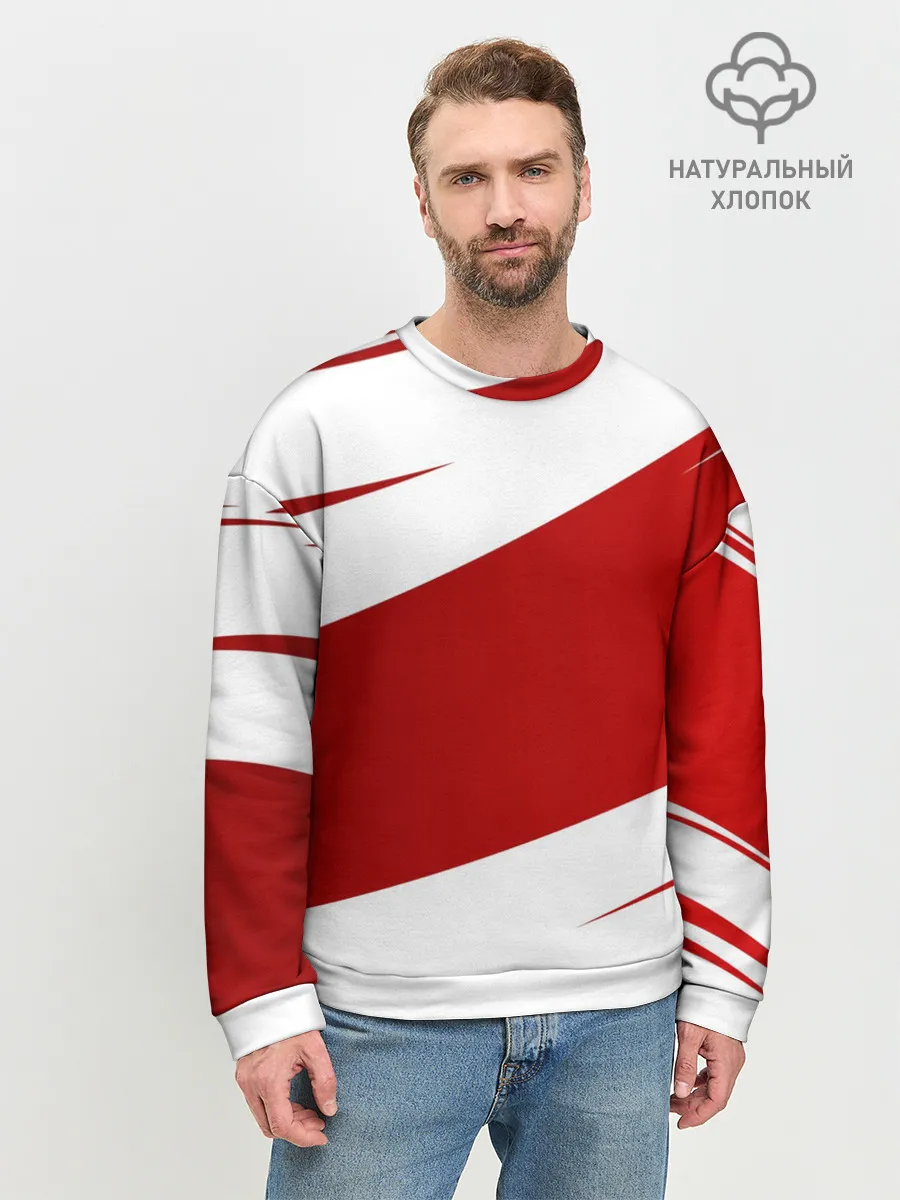 Мужской свитшот базовый / Ломкие линии