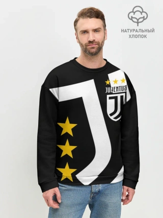 Мужской свитшот базовый / JUVENTUS / ЮВЕНТУС / ЗВЕЗДЫ