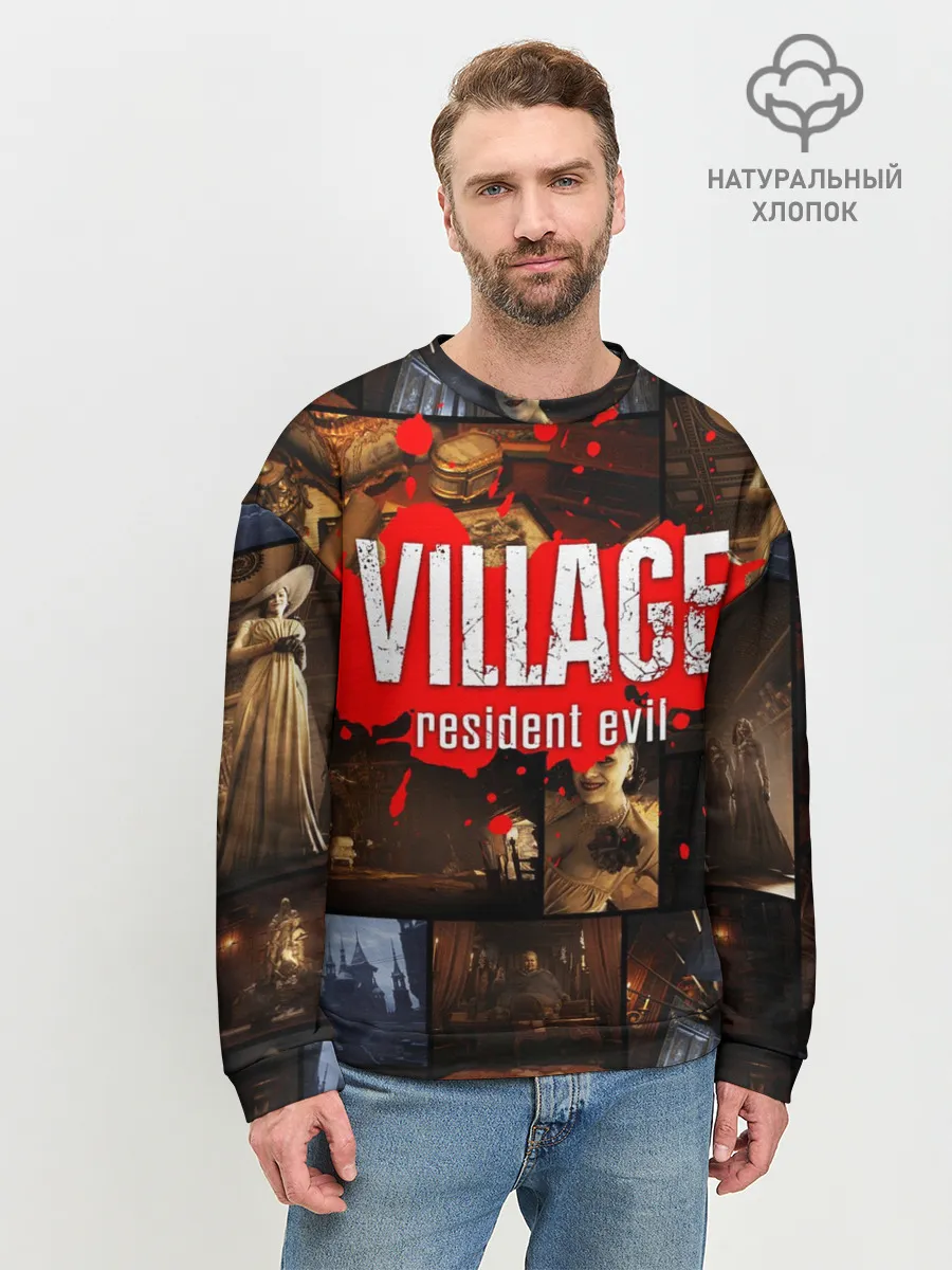 Мужской свитшот базовый / RESIDENT EVIL 8 VILLAGE