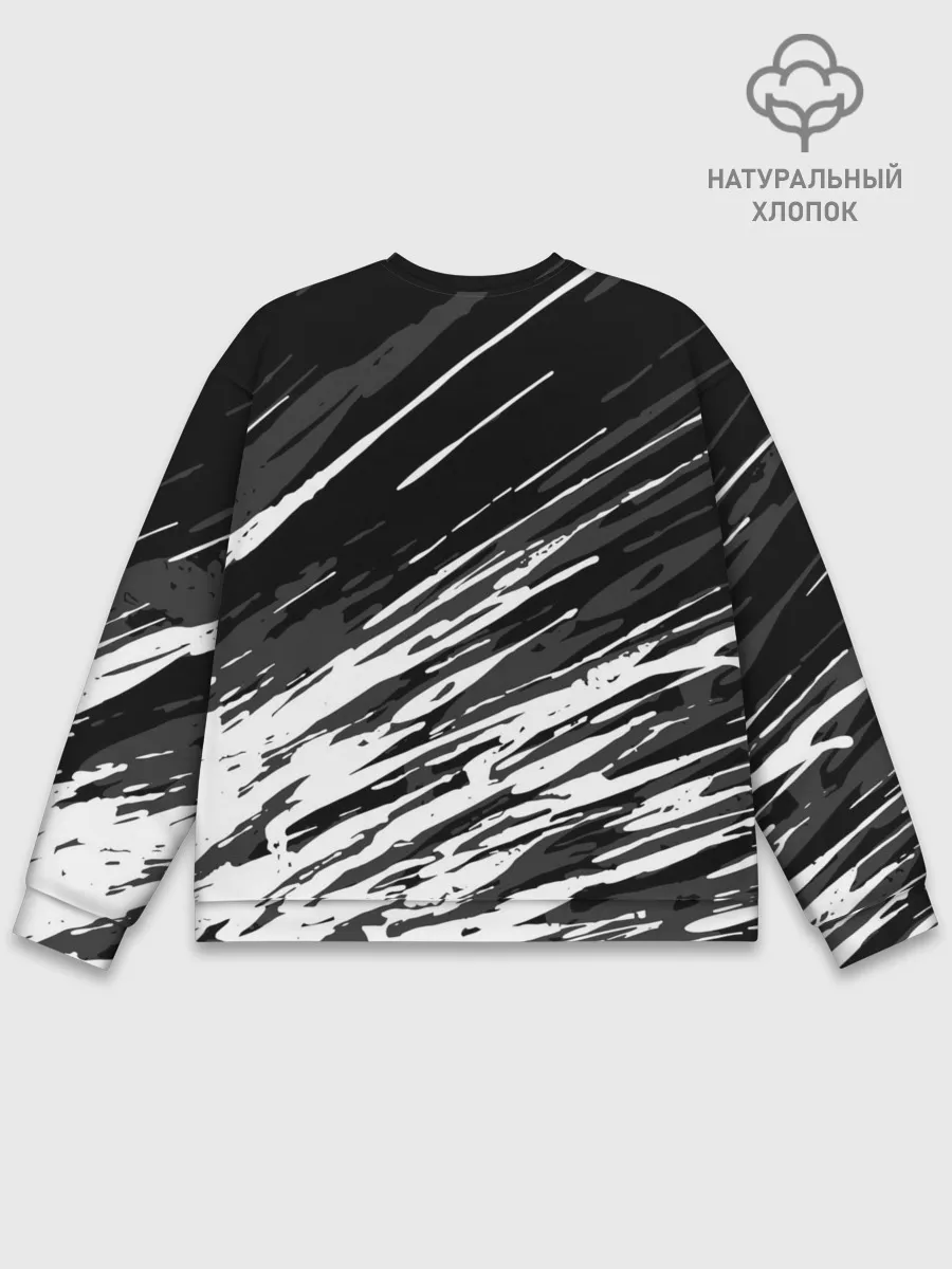 Мужской свитшот базовый / JUVENTUS / ЮВЕНТУС / БРЫЗГИ