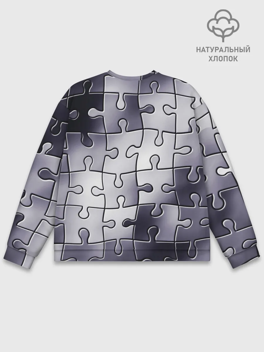 Мужской свитшот базовый / Пазлы