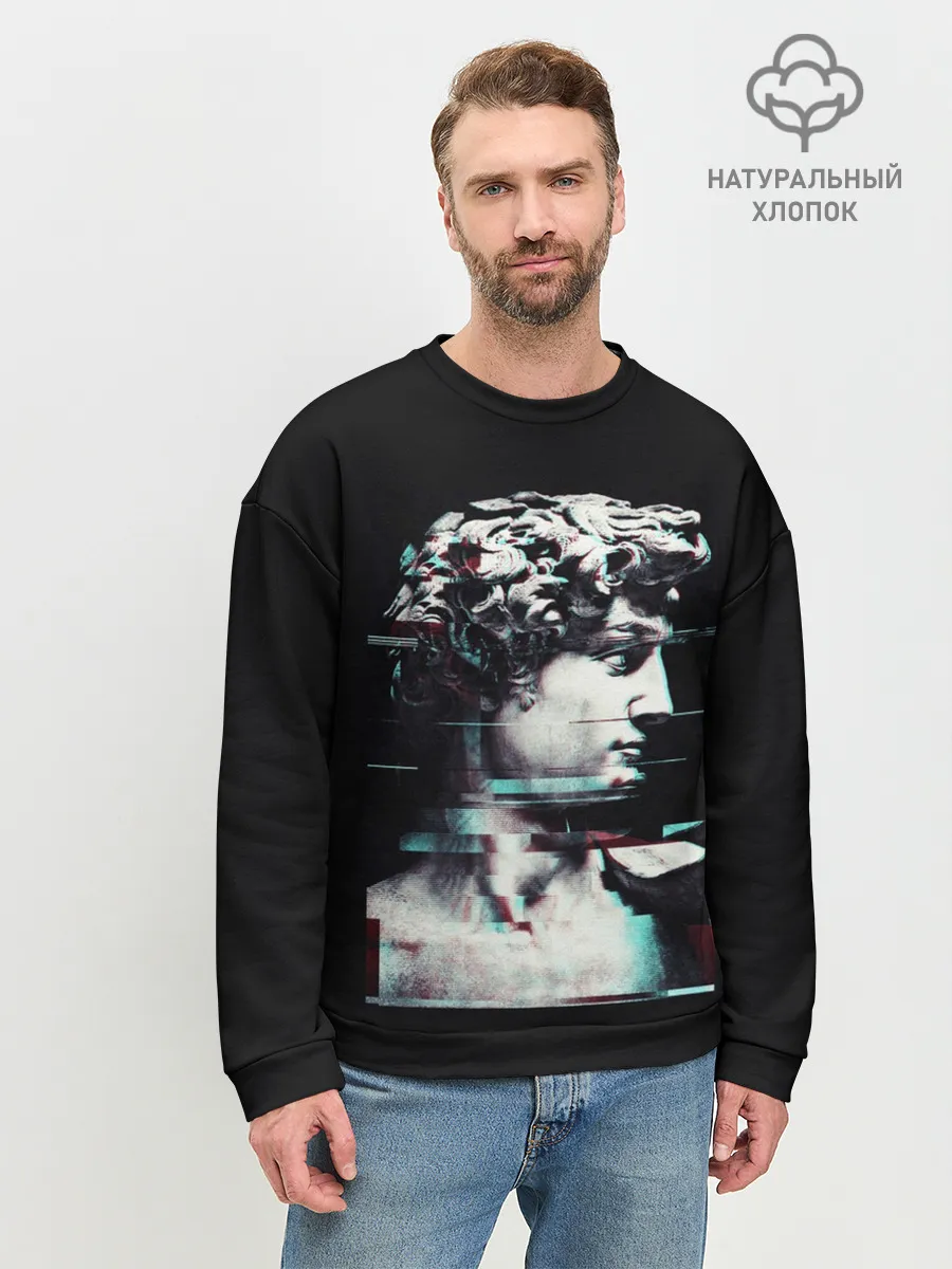 Мужской свитшот базовый / David Glitch