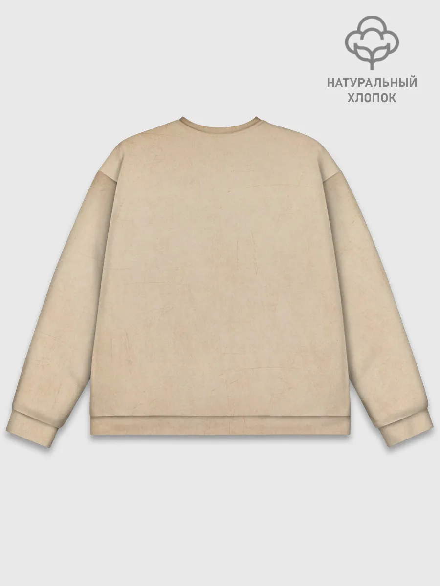 Мужской свитшот базовый / Сотворение Адама | Гранж