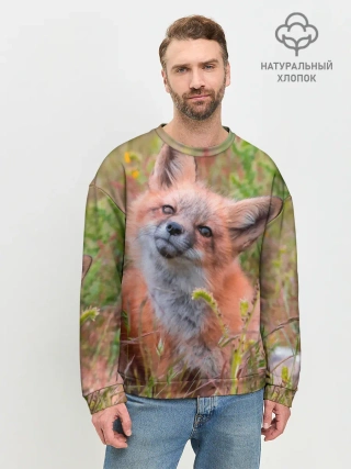 Мужской свитшот базовый / Лисичка