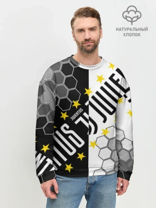 Мужской свитшот базовый / JUVENTUS / ЮВЕНТУС / ЗВЕЗДЫ