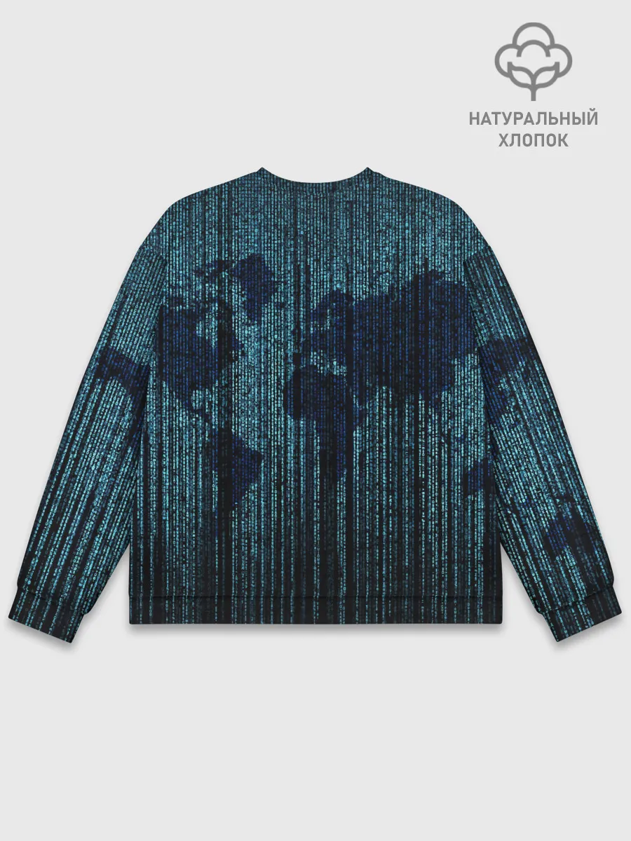 Мужской свитшот базовый / Цифровой Мир