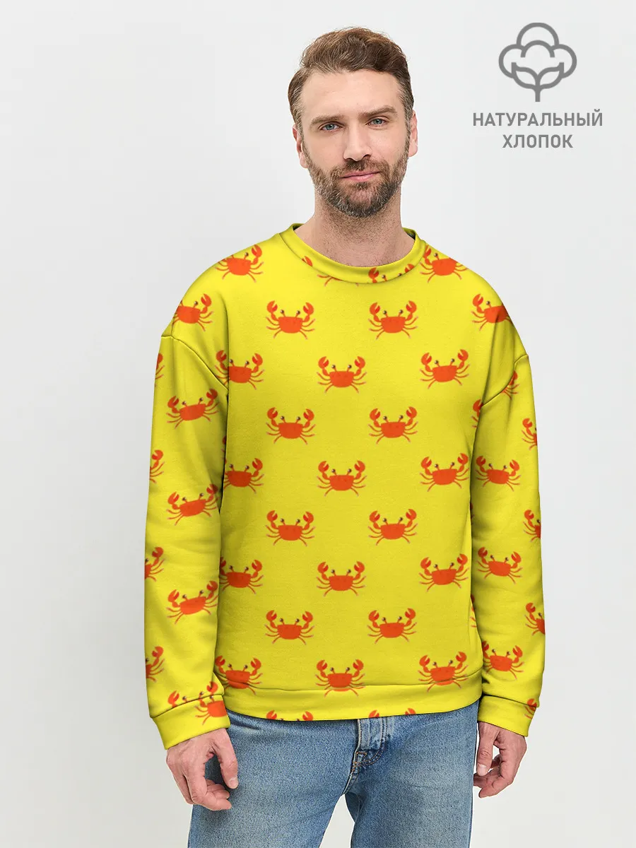 Мужской свитшот базовый / Крабы