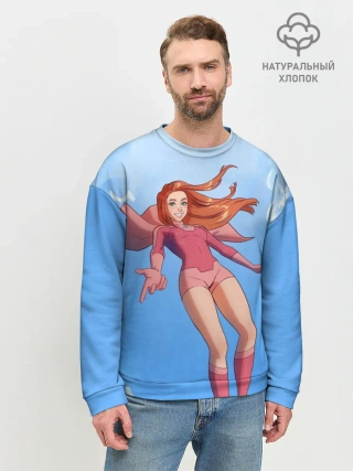 Мужской свитшот базовый / Атомная Ева