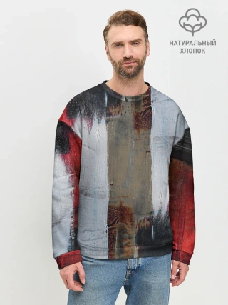 Мужской свитшот базовый / Абстракция Красок