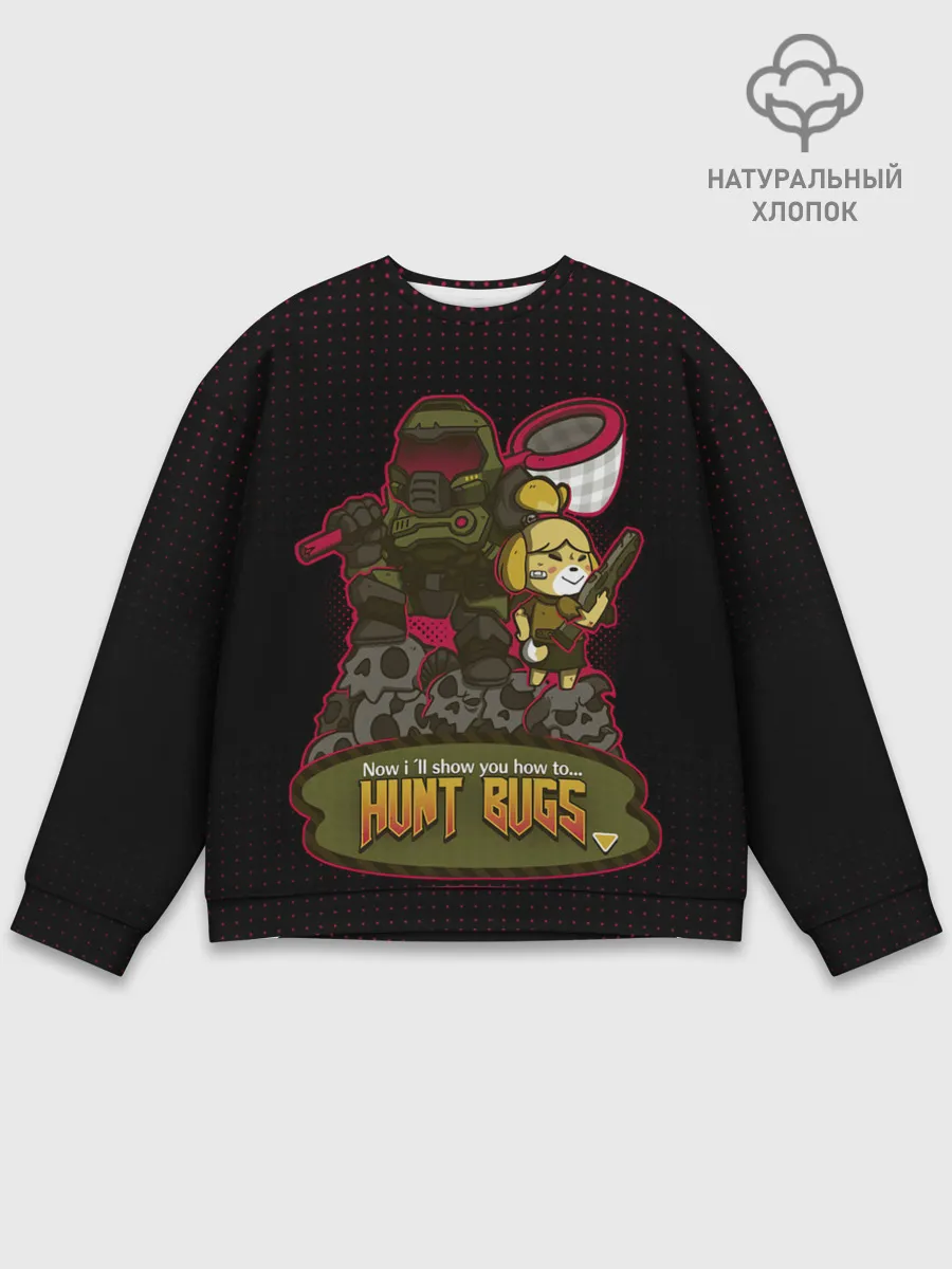 Мужской свитшот базовый / Doom x Animal crossing