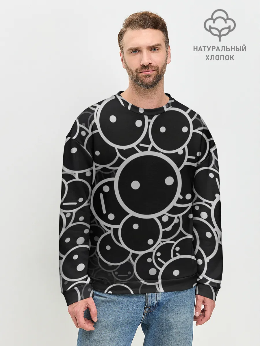 Мужской свитшот базовый / Smile Texture