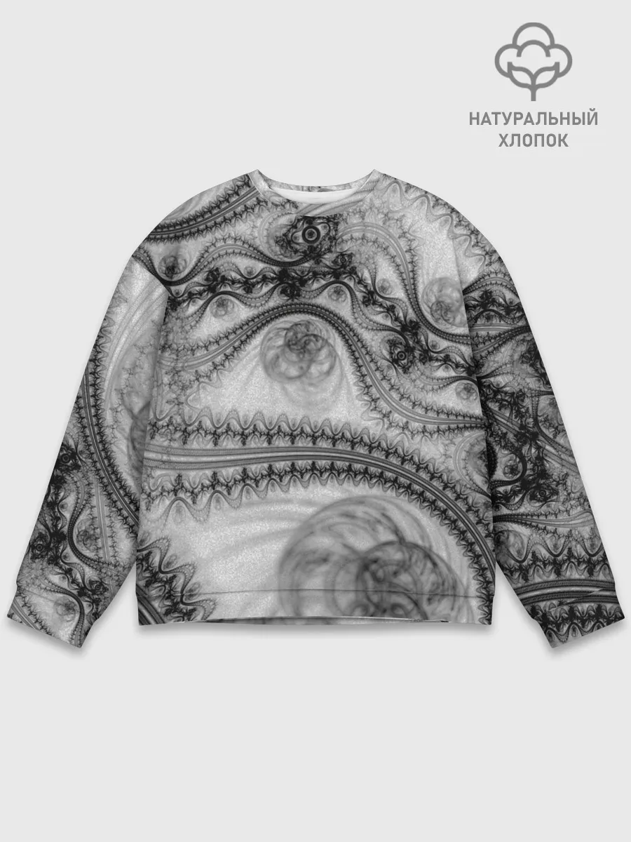 Мужской свитшот базовый / Spilled ink Texture