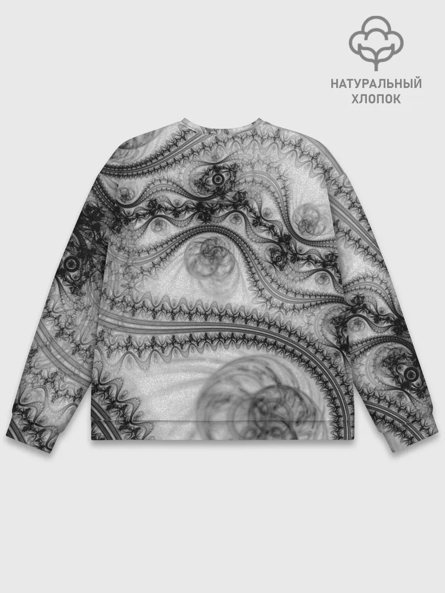 Мужской свитшот базовый / Spilled ink Texture