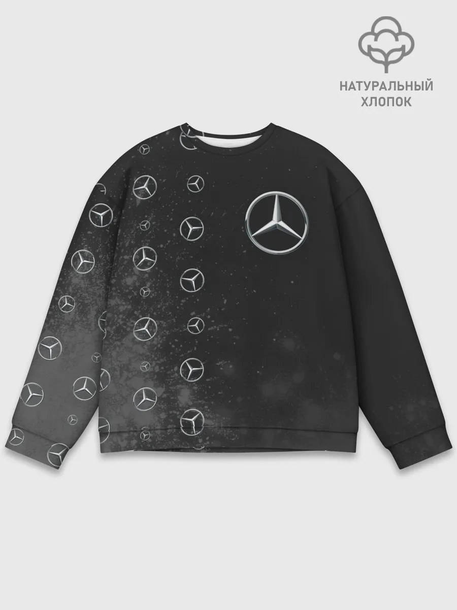 Мужской свитшот базовый / Мерседес - Взрыв