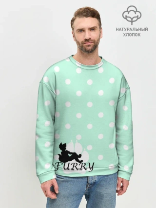 Мужской свитшот базовый / Furry Fox