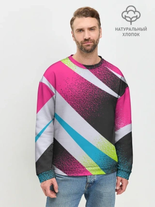 Мужской свитшот базовый / Sport style: Линии