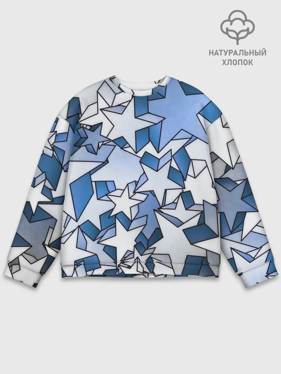 Мужской свитшот базовый / Магические звезды