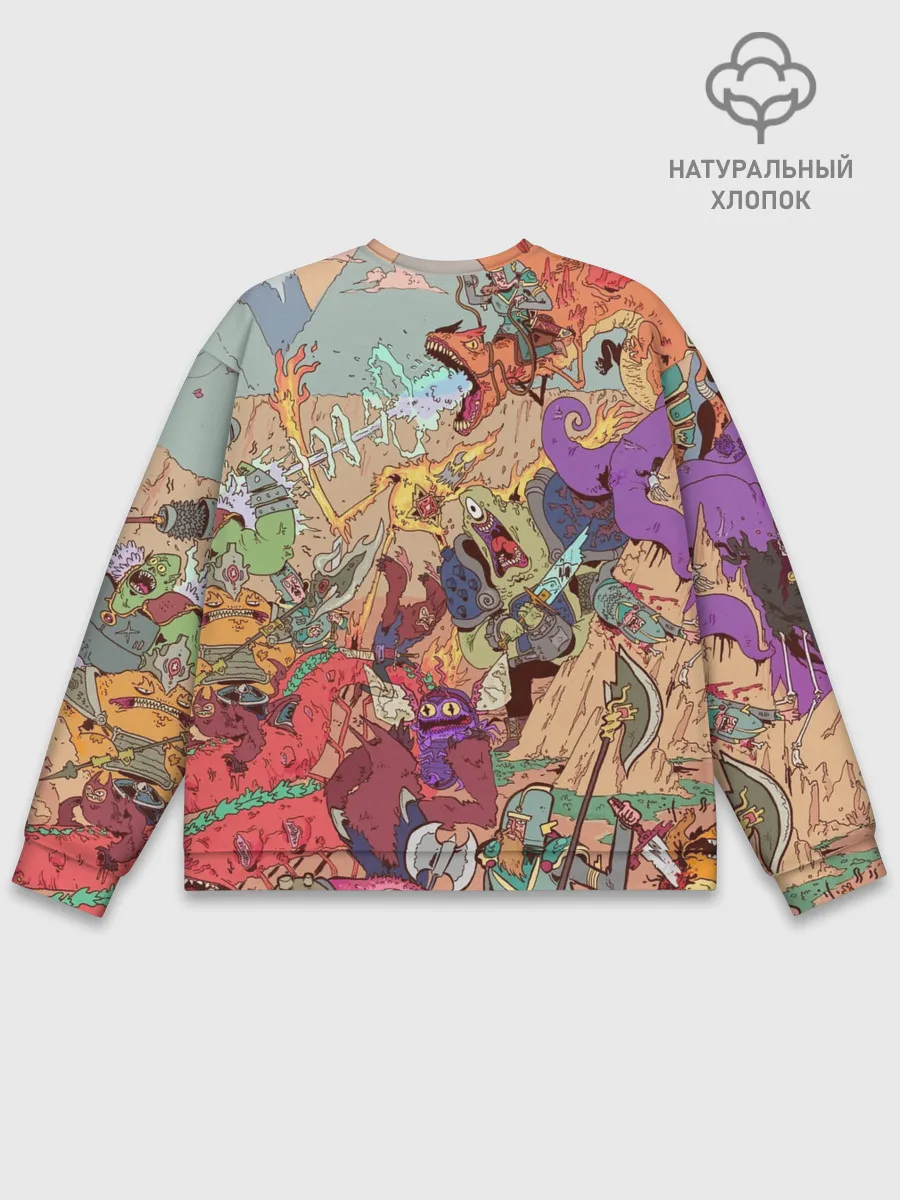 Мужской свитшот базовый / MONSTER WAR | СЮРРЕАЛИЗМ