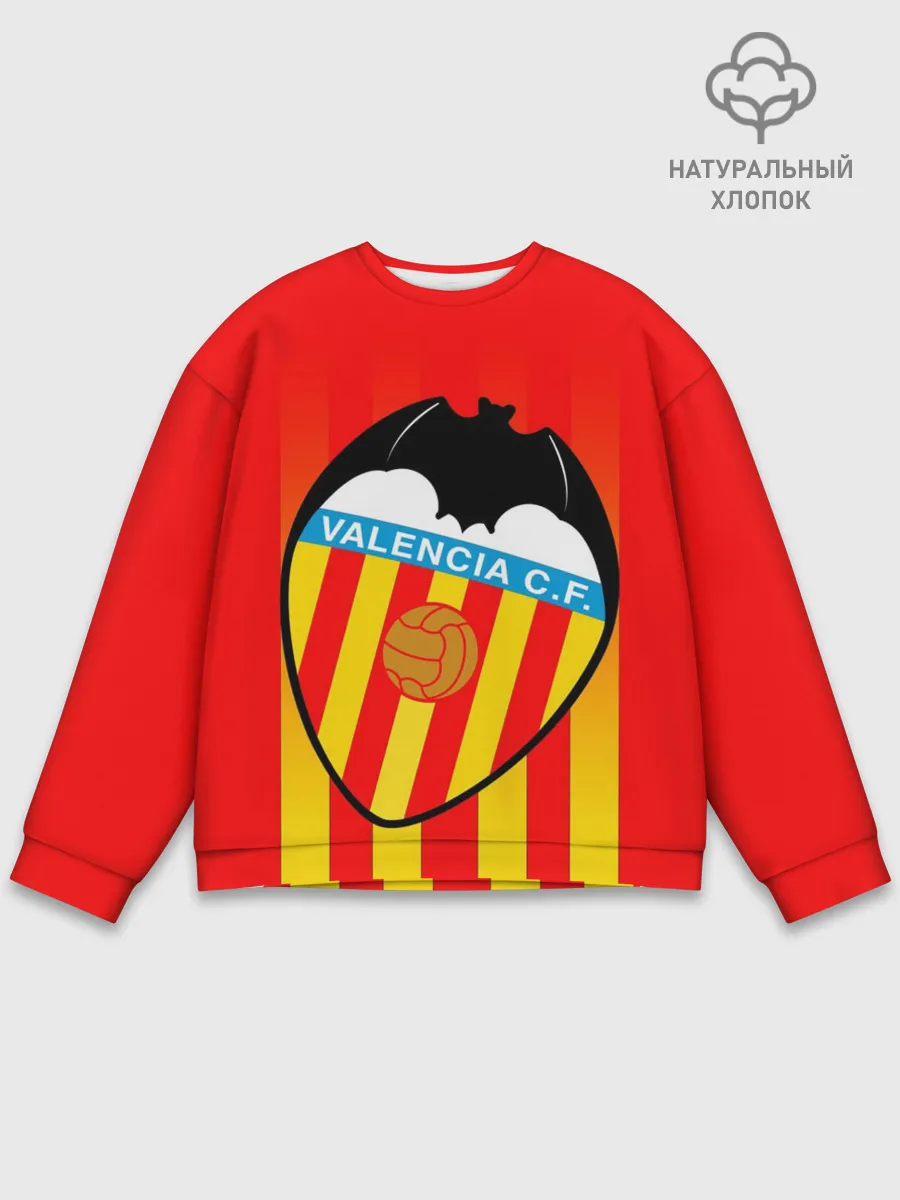 Мужской свитшот базовый / FC VALENCIA / ФК ВАЛЕНСИЯ