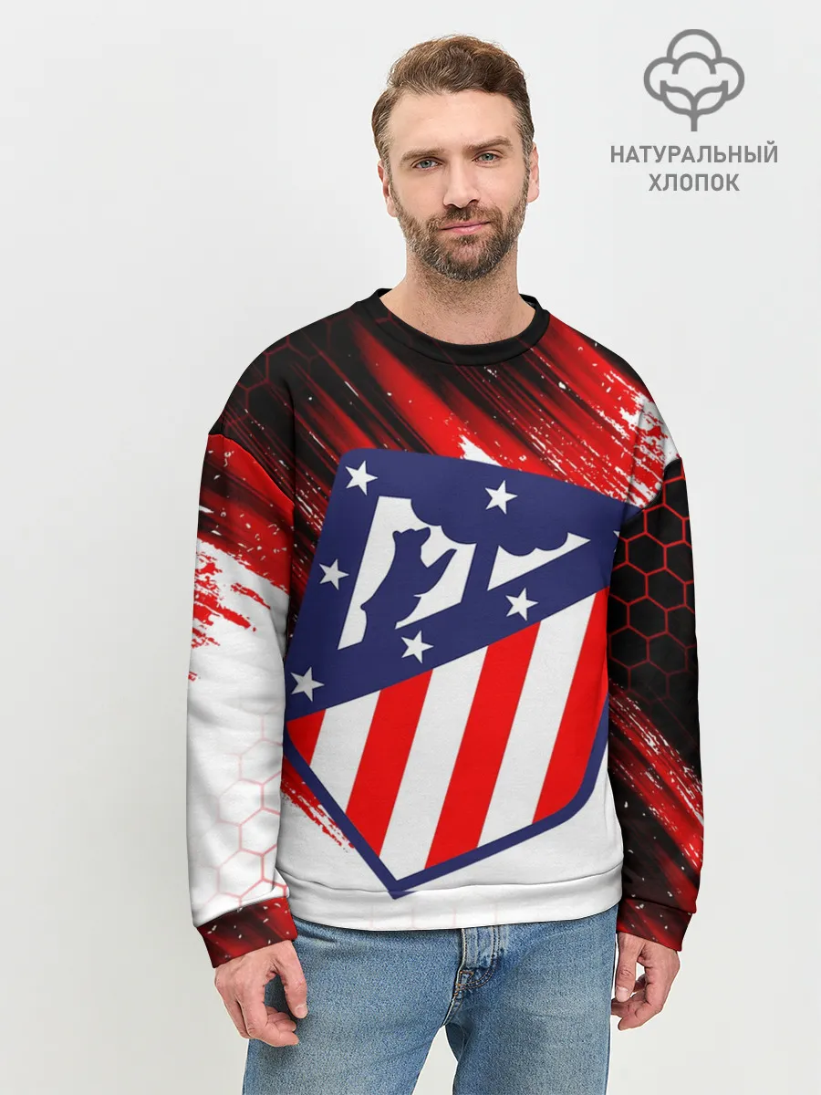 Мужской свитшот базовый / ATLETICO DE MADRID / АТЛЕТИКО
