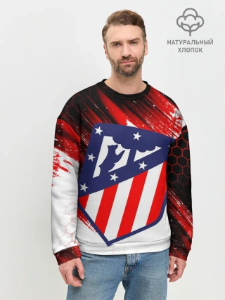 Мужской свитшот базовый / ATLETICO DE MADRID / АТЛЕТИКО