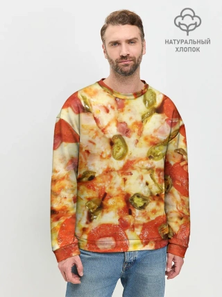 Мужской свитшот базовый / Пицца