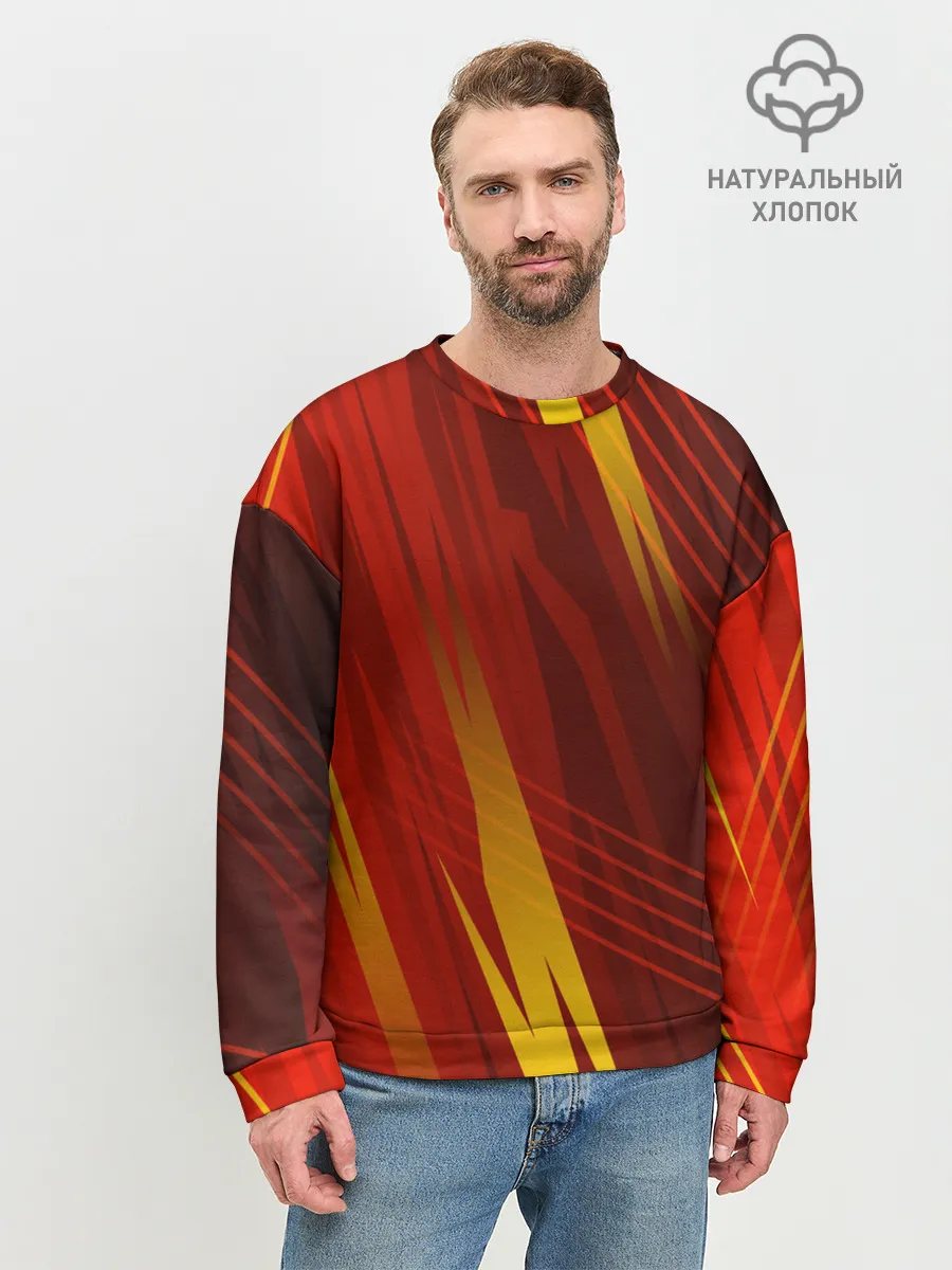 Мужской свитшот базовый / Red sport style