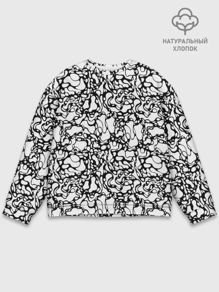 Мужской свитшот базовый / Абстрактная жидкость