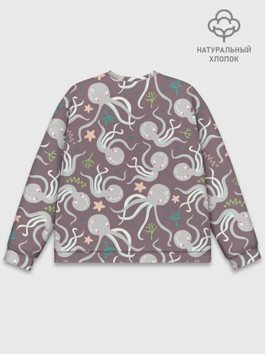 Мужской свитшот базовый / Осьминоги