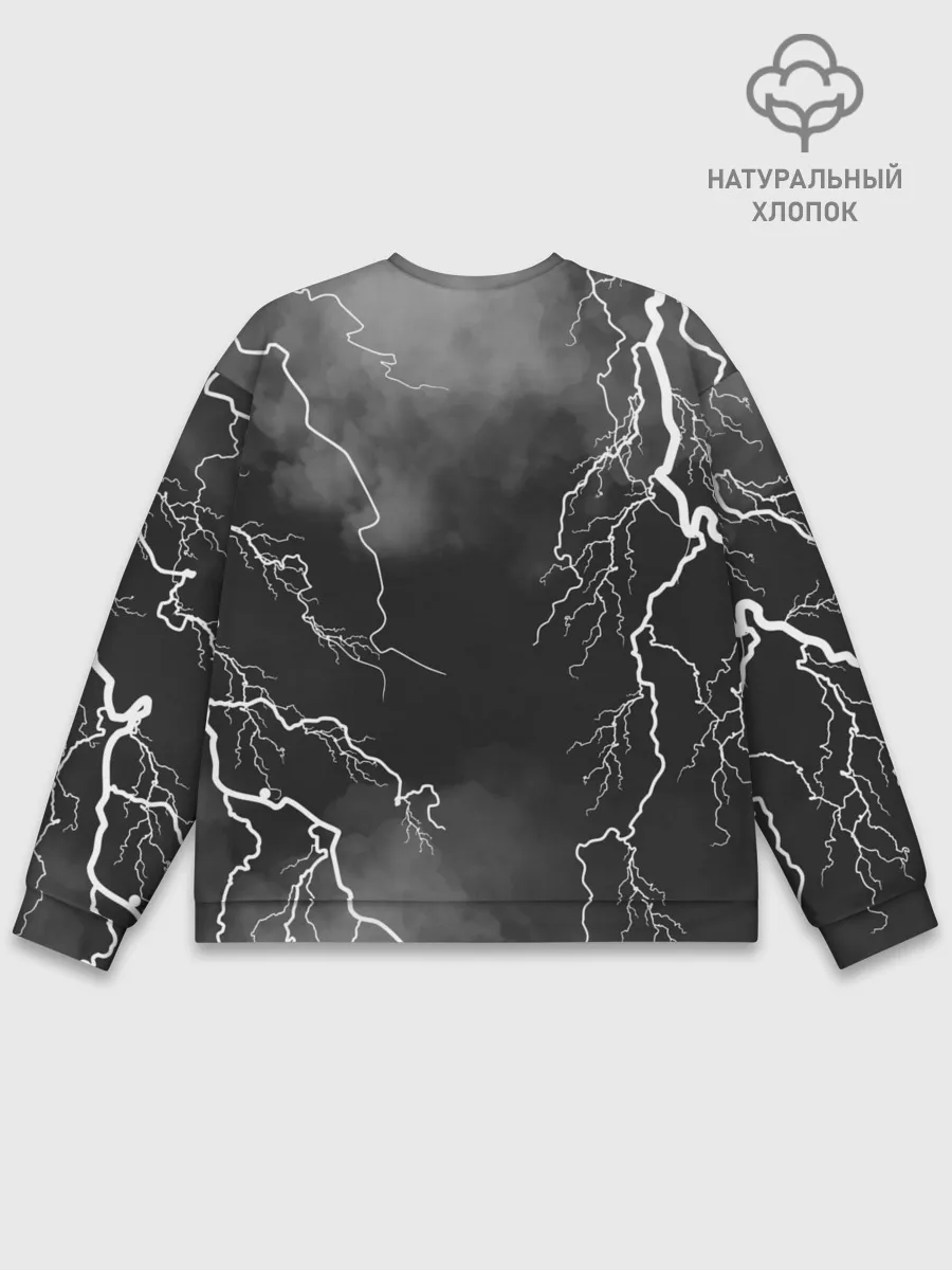 Мужской свитшот базовый / METALLICA РАЗРЯД МОЛНИИ