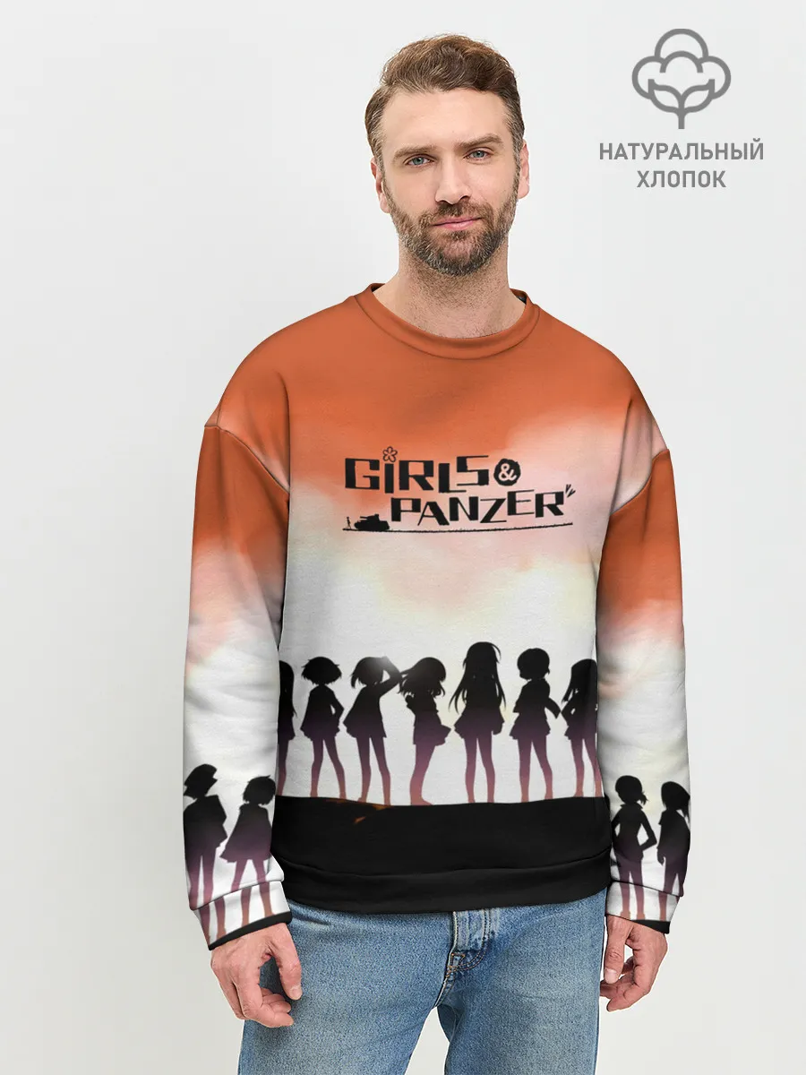 Мужской свитшот базовый / Girls und Panzer | Poster