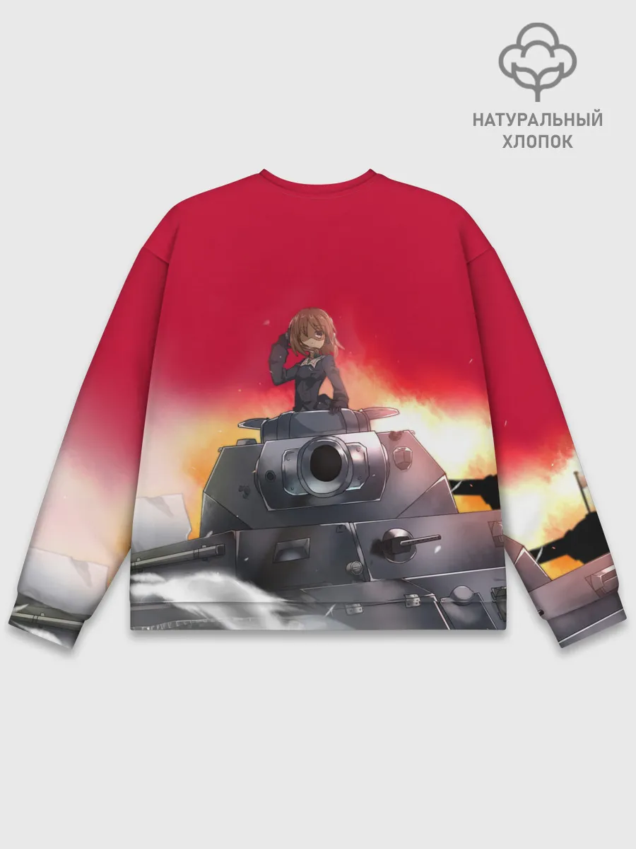 Мужской свитшот базовый / Girls und Panzer | Девушки и танки