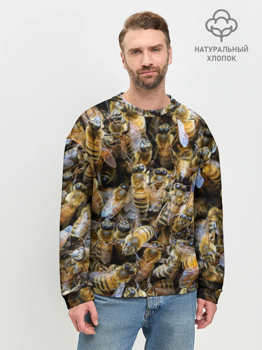 Мужской свитшот базовый / Пчёлы